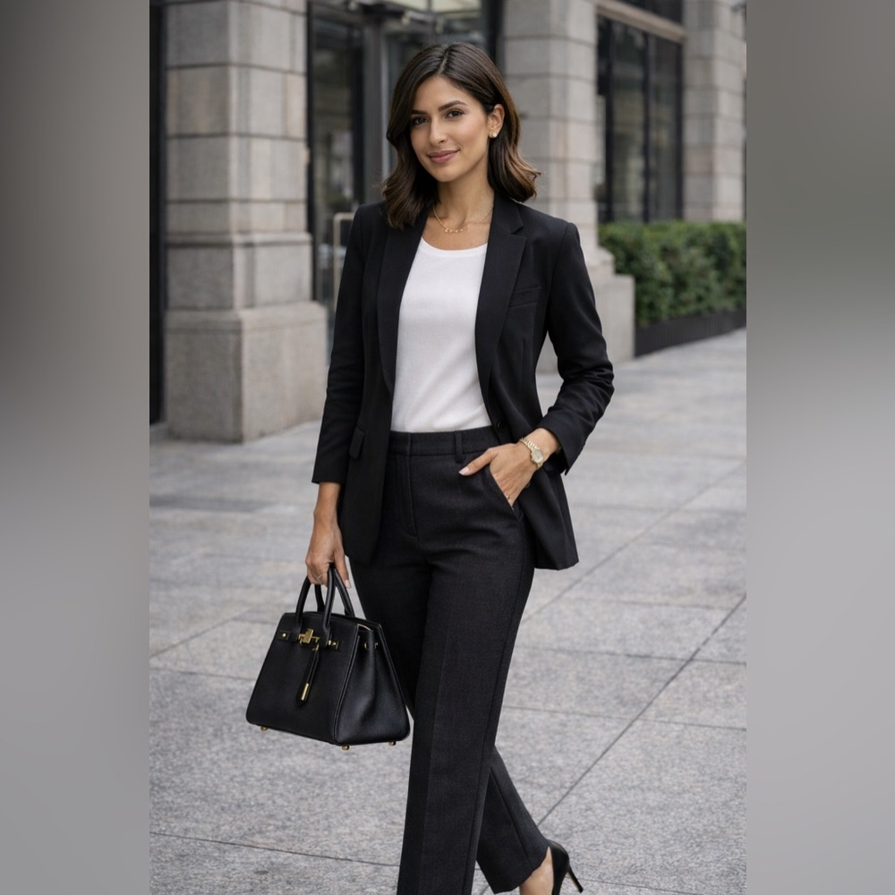 Women’s dark grey Tailored Pants - Classic Workwear